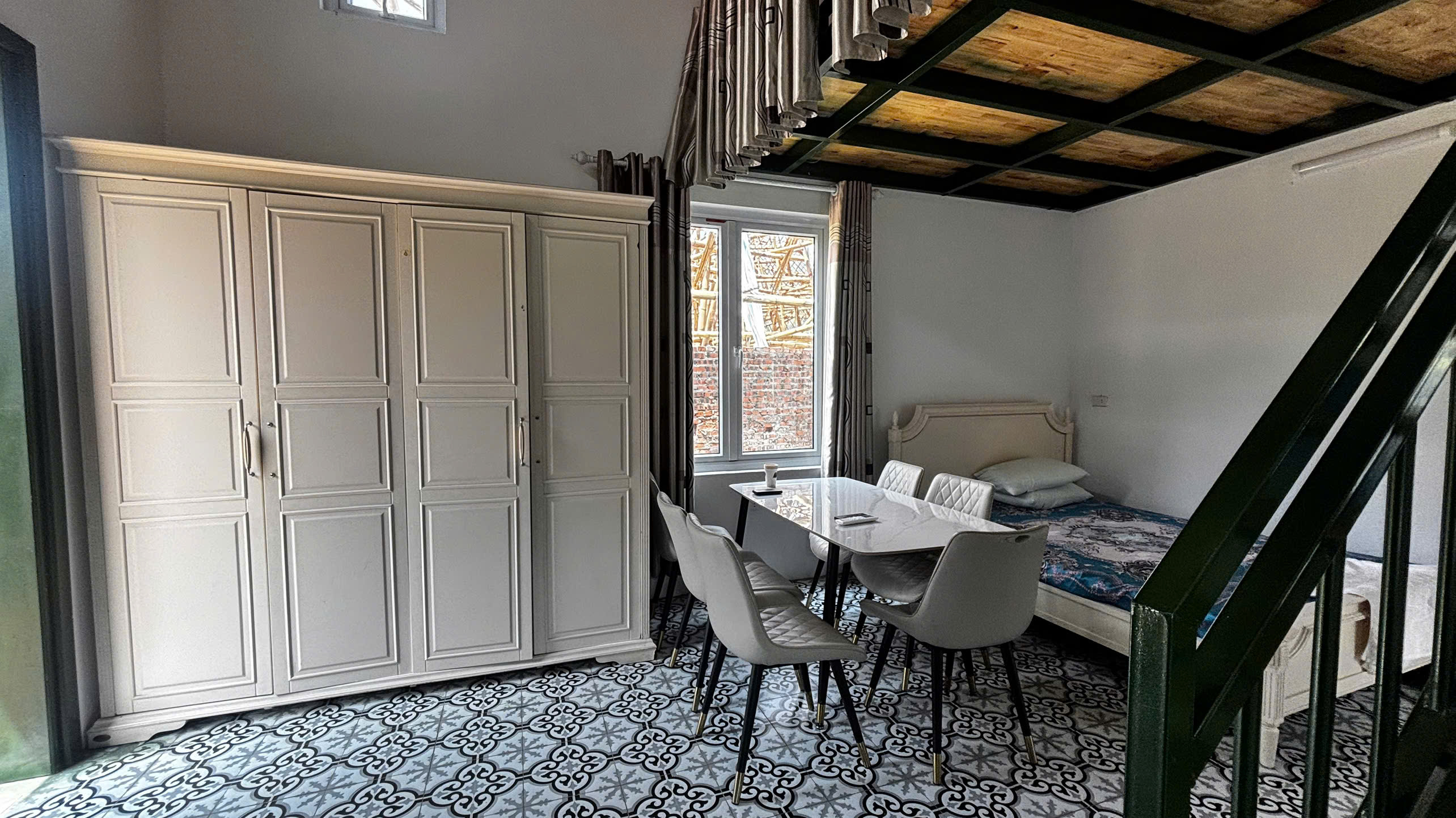 Phòng ngủ gác lửng Loft ban ngày
